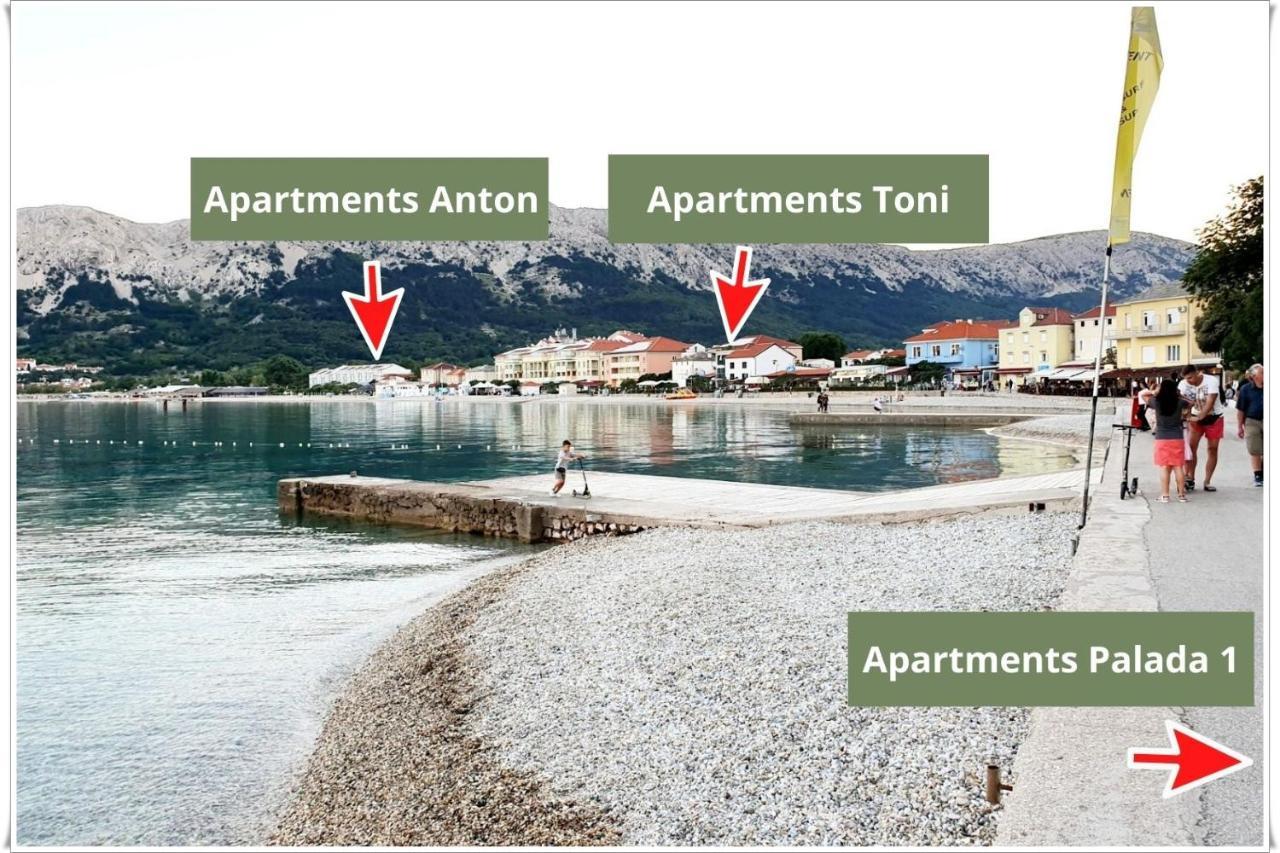 Apartments Toni Baška Kültér fotó